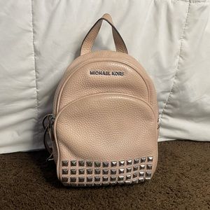 Michael Kors baby pink mini backpack